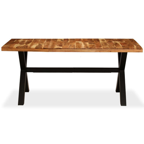 Rustika Rowe -  Dining Table Solid Acacia and Mango Wood 180x90x76 cm
